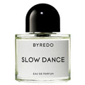 Byredo Slow Dance Eau de Parfum bottle showcasing a sweet and intoxicating smokey fragrance.